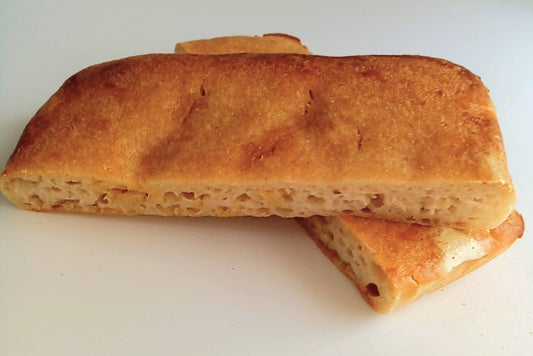 玄米プレーンフォカッチャ　ミニパン　砂糖不使用、オリーブオイル使用（MOA自然農法玄米）